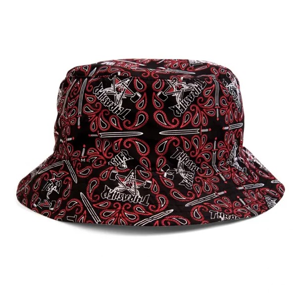 Панама THRASHER Bandana Bucket Hat Black/Red 2023