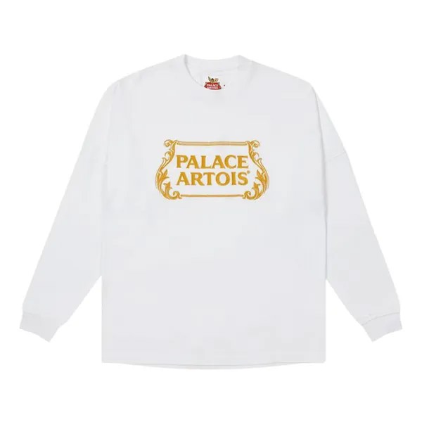 Лонгслив Palace x Stella Artois Drop Shoulder Long-Sleeve 'White', белый