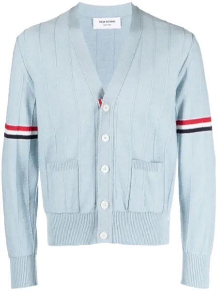 Thom Browne кардиган с полосками RWB, синий