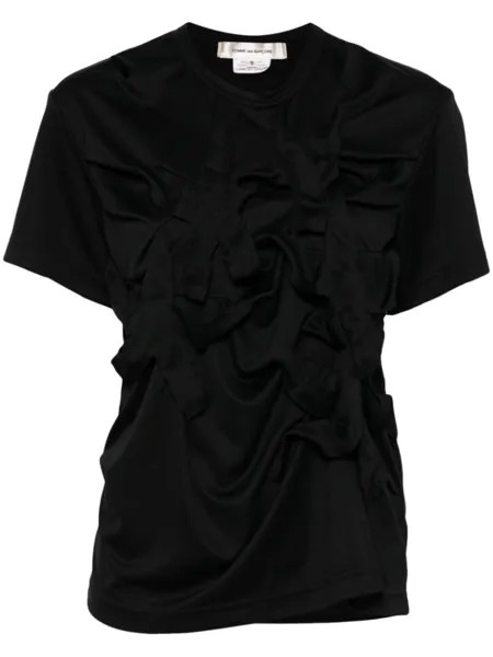 Футболка со сборками Comme Des Garçons, черный