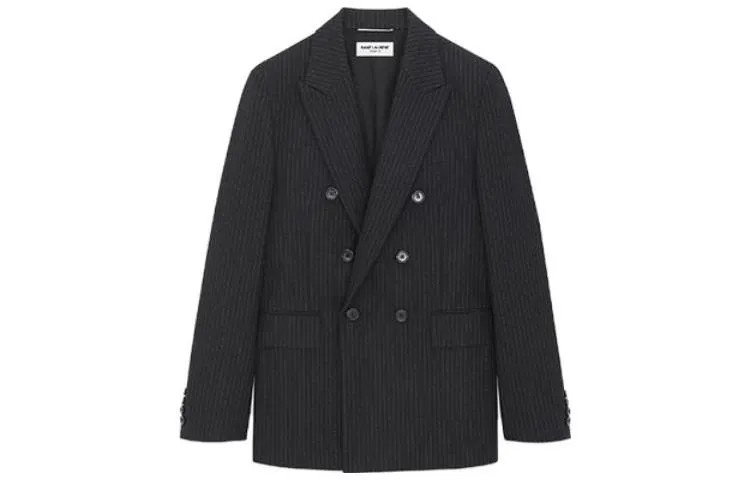 SAINT LAURENT Мужской деловой костюм, цвет Black