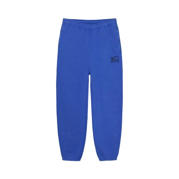 Флисовые брюки Stussy x Nike, синие