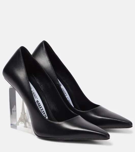 Кожаные туфли на танкетке из коллекции x jean paul gaultier Jimmy Choo, черный