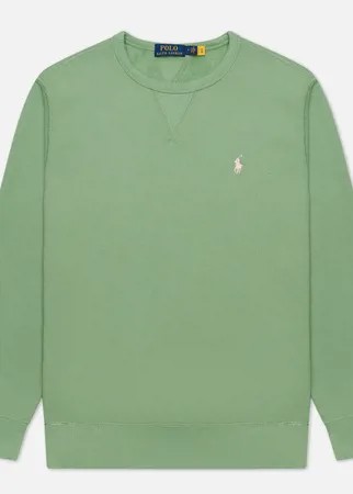 Мужская толстовка Polo Ralph Lauren Embroidered Pony Fleece Crew Neck, цвет зелёный, размер L
