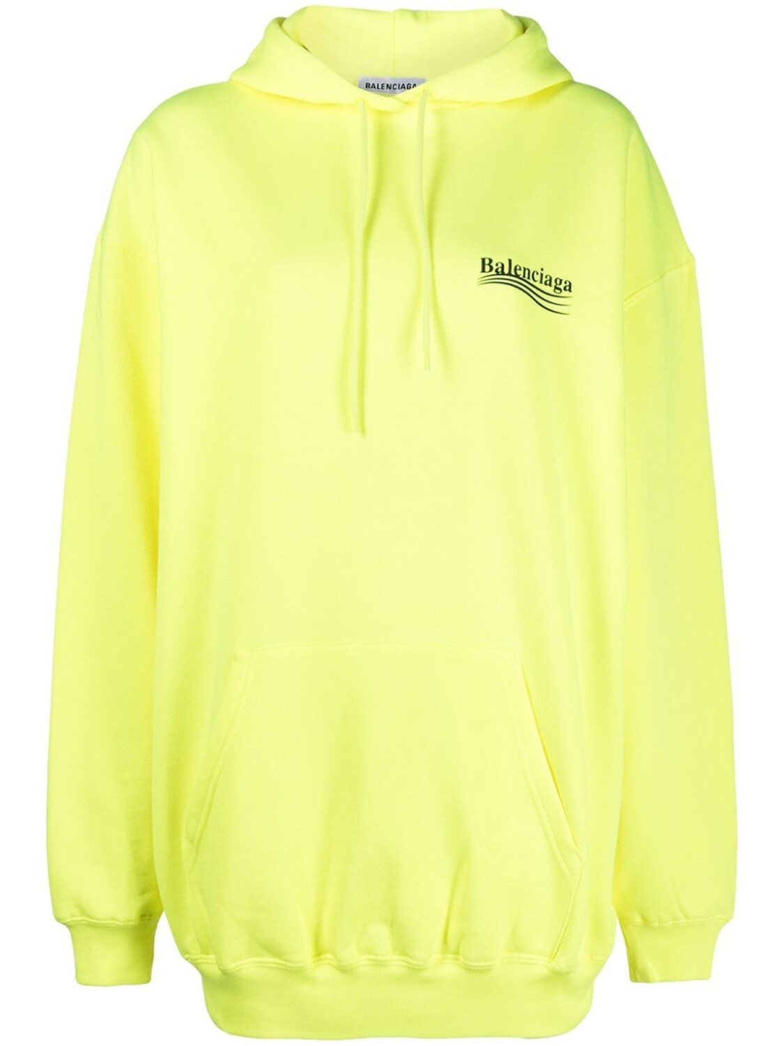 Balenciaga худи с логотипом, желтый