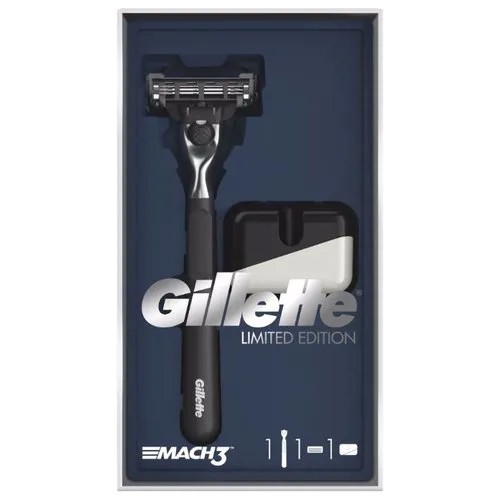 Набор Gillette подарочный: подставка, бритвенный станок Mach3