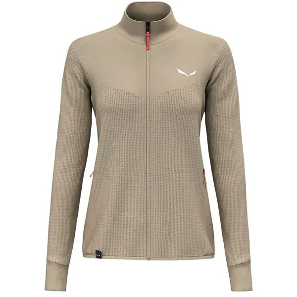 Спортивная куртка Salewa Puez Waffle HYB Pl softshell, бежевый
