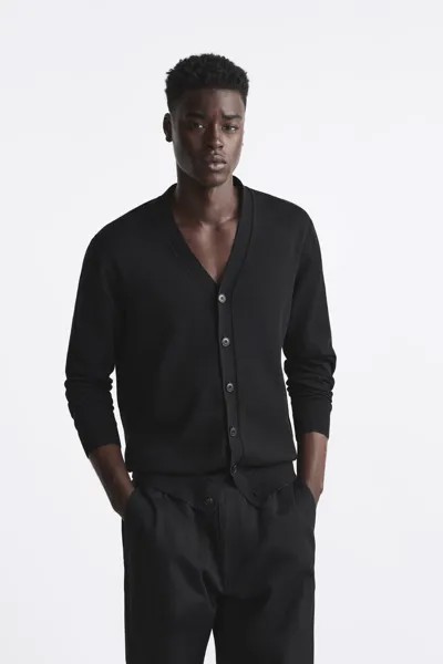 Кардиган мужской ZARA 03332400 черный L (доставка из-за рубежа)