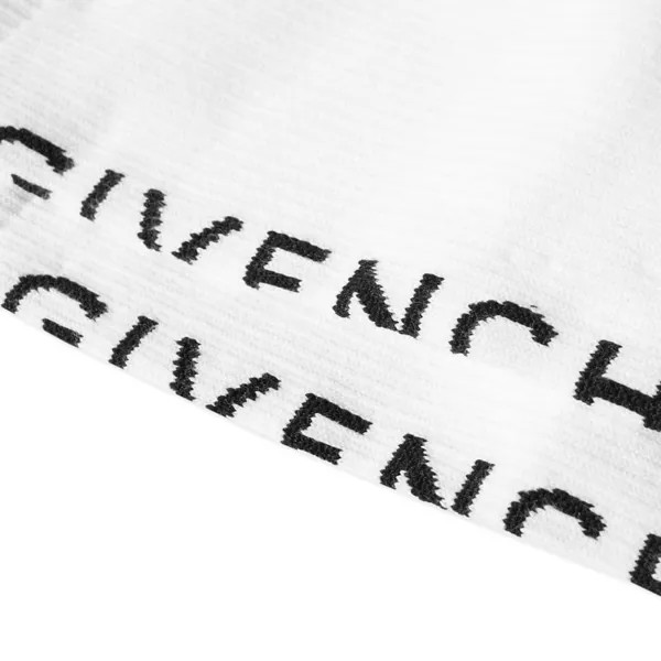 Носки с большим жаккардовым логотипом Givenchy, белый/черный