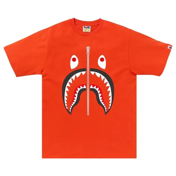 Футболка BAPE Shark, Оранжевая