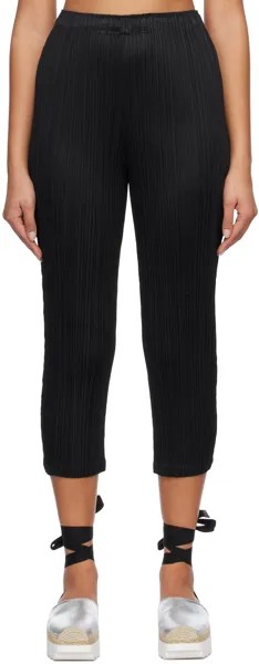 Черные базовые брюки Pleats Please Issey Miyake, цвет Black