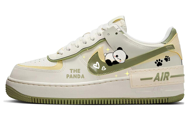 Кроссовки Nike Air Force 1 Skateboarding Shoes Women's Low-top Green/White, зеленый
