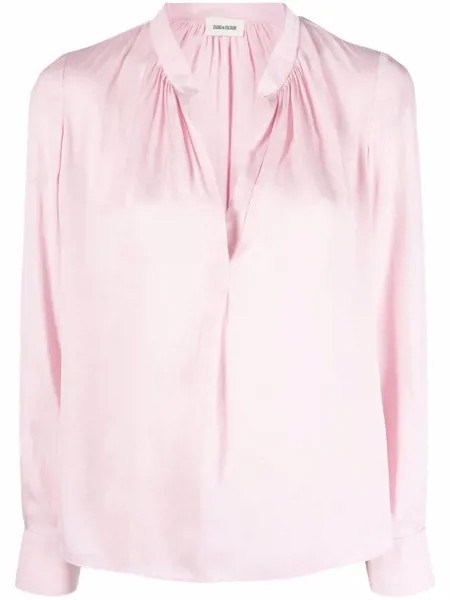 Zadig&Voltaire атласная блузка Tink