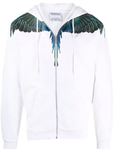 Marcelo Burlon County of Milan худи Wings на молнии