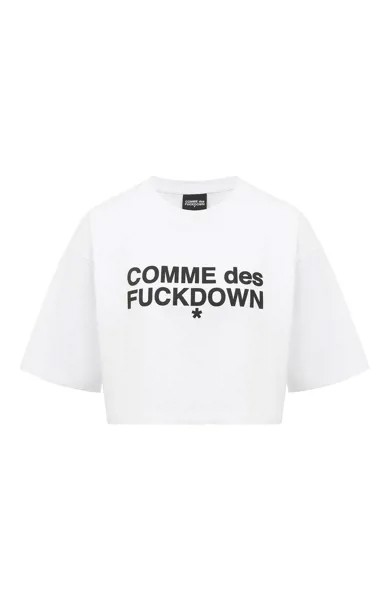 Хлопковая футболка Comme des Fuckdown