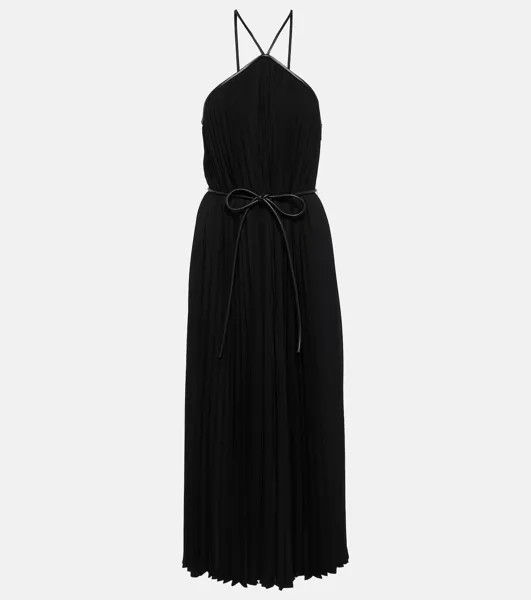Плиссированное платье White Label Celeste Proenza Schouler, черный