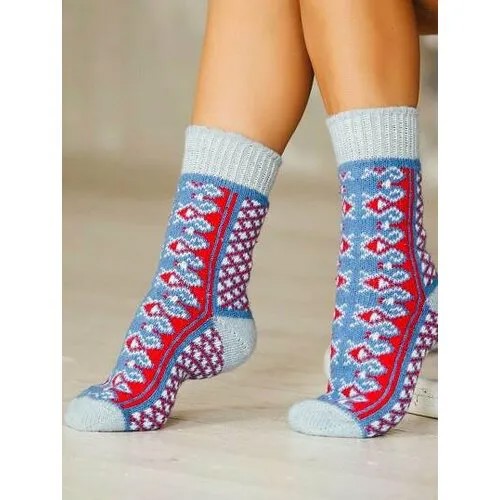 Носки Бабушкины носки, размер 38-40, бирюзовый, голубой