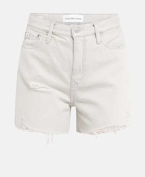 Джинсовые шорты Calvin Klein Jeans, белое золото