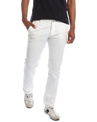 Белые прямые мужские джинсы Brunello Cucinelli традиционного кроя 52