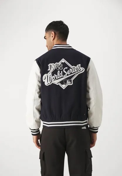 Спортивная куртка Mlb Los Angeles Dodgers World Series Varsity New Era, цвет navy/off-white