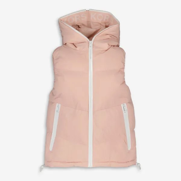Розовый пуховик с капюшоном Michael Kors