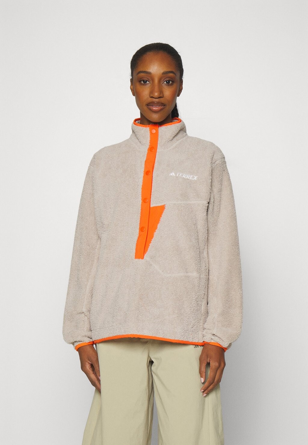 Толстовка из флиса HIGH PILE Adidas, бежевый
