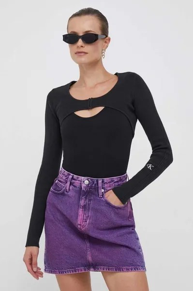 Лонгслив Calvin Klein Jeans, черный