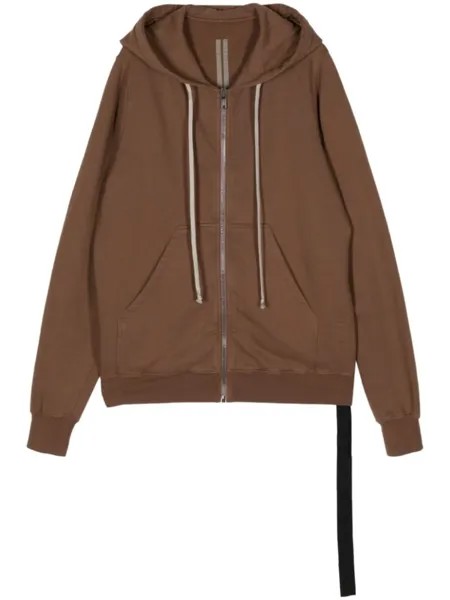 Толстовка из хлопка на молнии Rick Owens DRKSHDW, коричневый