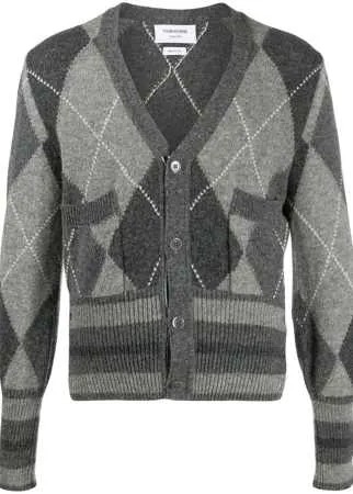 Thom Browne кардиган с узором аргайл