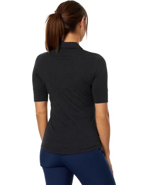 Поло Adidas Mélange Polo Shirt, цвет Black Melange