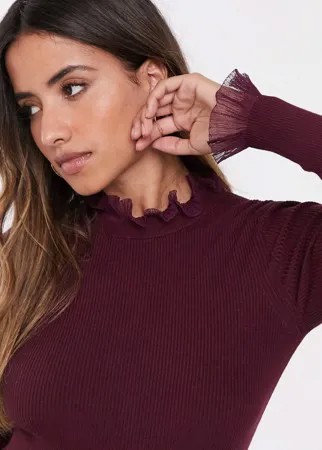 Джемпер с оборками Ted Baker Keliiey-Фиолетовый