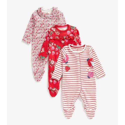 Комбинезон mothercare, комплект из 3 шт., размер 62, мультиколор