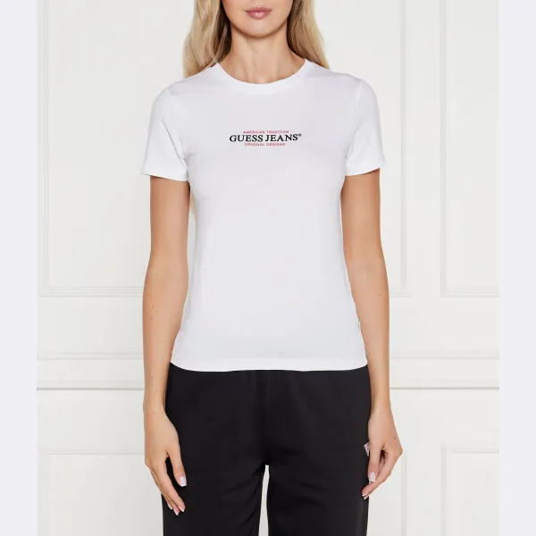 Американская футболка узкого кроя Guess, белый