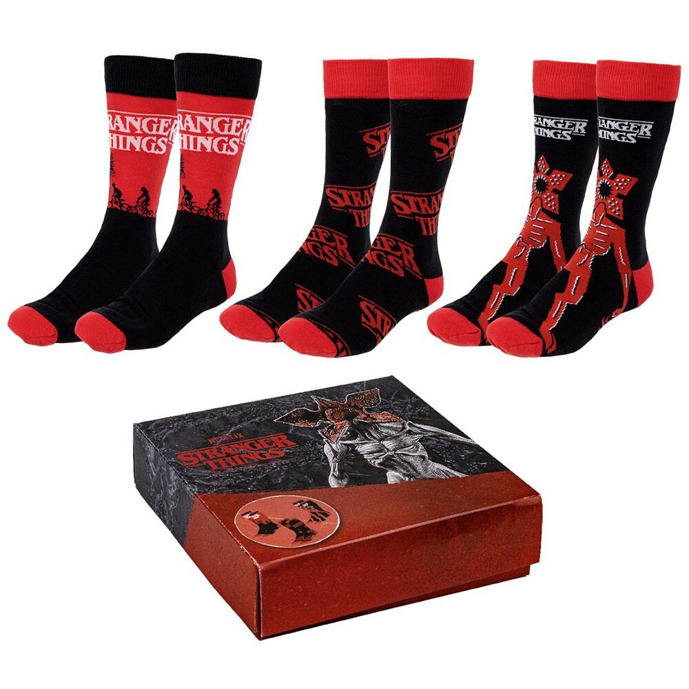 Носки Cerda Group Stranger Things Half long 3 units, красный