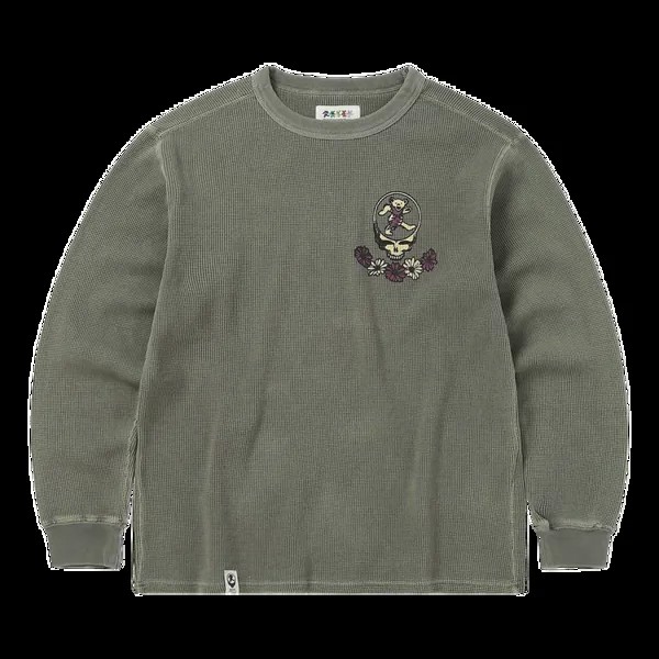 Топ Thisisneverthat thisisneverthat x Grateful Dead SYF Waffle Long-Sleeve 'Mud', серый