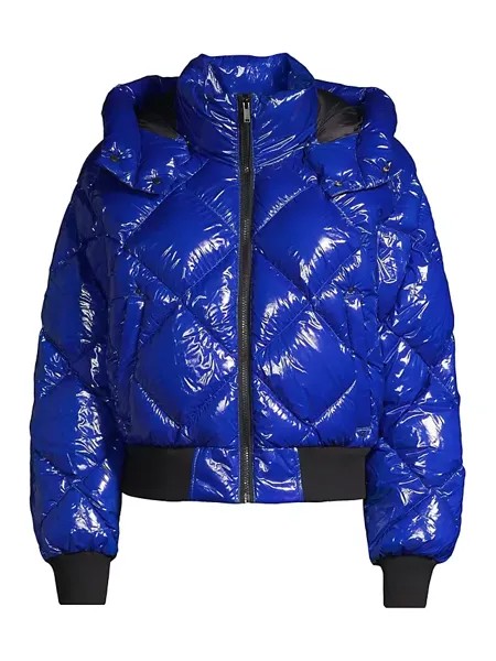 Глянцевая куртка-бомбер Bankhead Moose Knuckles, цвет cobalt
