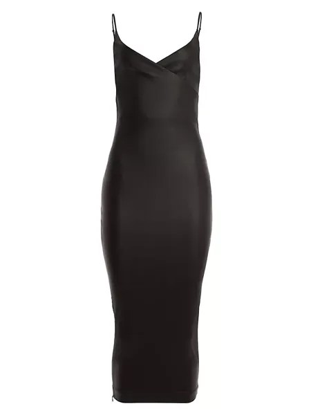 Джинсовое платье Norrie с покрытием Ser.O.Ya, цвет coated black