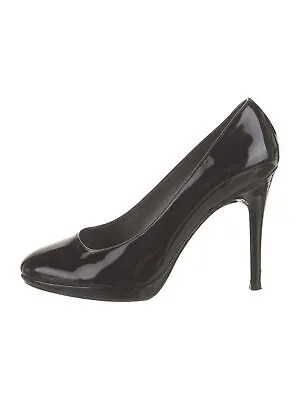 STUART WEITZMAN Женские черные кожаные туфли-лодочки без шнуровки на шпильках с платоном, размер 8 м