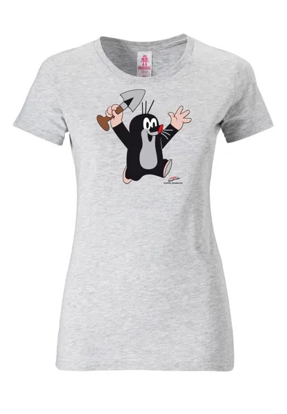 Футболка Logoshirt Der kleine Maulwurf, цвет grau-meliert