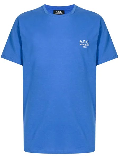 A.P.C. футболка Raymond с вышитым логотипом