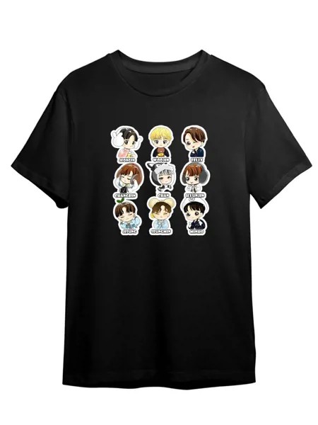 Футболка унисекс Каждому Своё Stray Kids/K-Pop/Корея MGSK12 черная 3XL