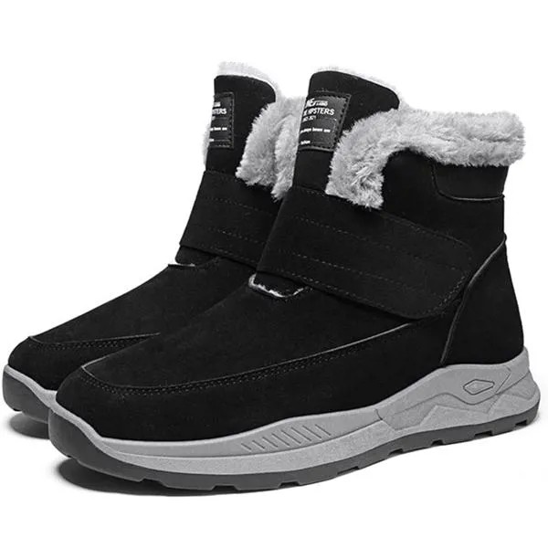 Красивые сапоги мужские красивые теплые зимние ботинки для мужчин удобные ботильоны уличные походные мужские зимние кроссовки плюшевая мужская обувь