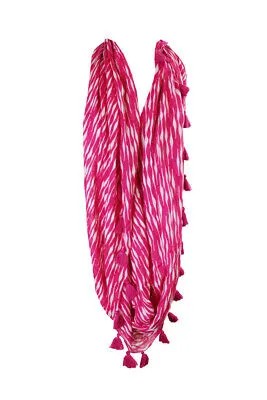 Розовый шарф с круговыми волнами и принтом Echo Infinity Loop OS