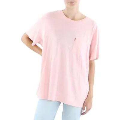 Мужская розовая хлопковая футболка Levis Slub Tee XL BHFO 4354