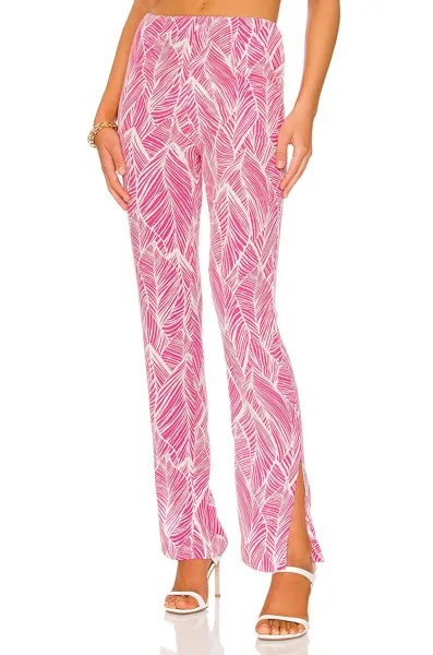 Брюки Lovers and Friends Makena, цвет Fuchsia Leaf Print