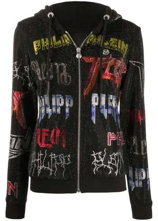 Philipp Plein худи на молнии с логотипом