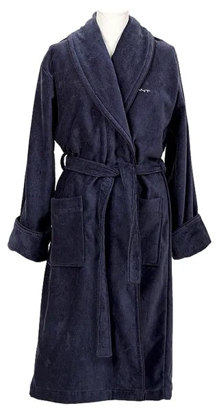 Халат Gant Home Premium Velour Robe 856002603 синий S