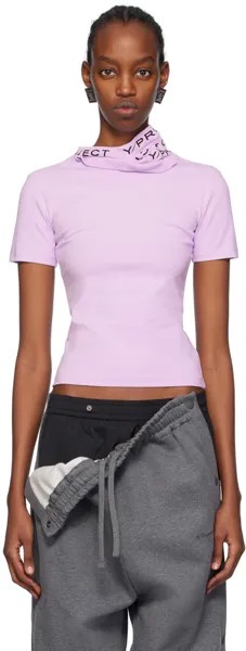 Пурпурная футболка с тройным воротником Y/Project