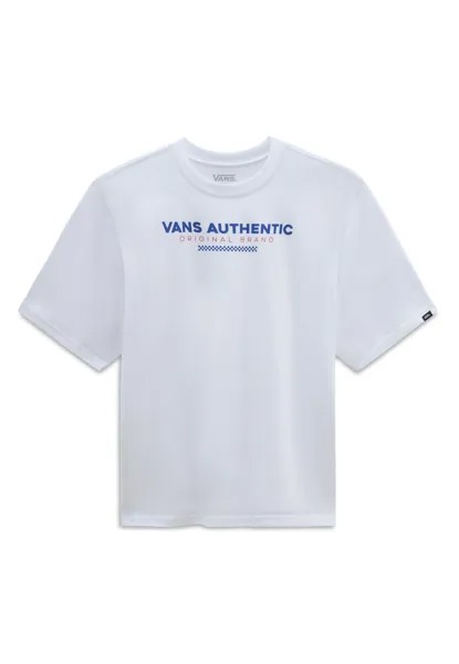 Футболка с принтом LOOSE FIT Vans, цвет white