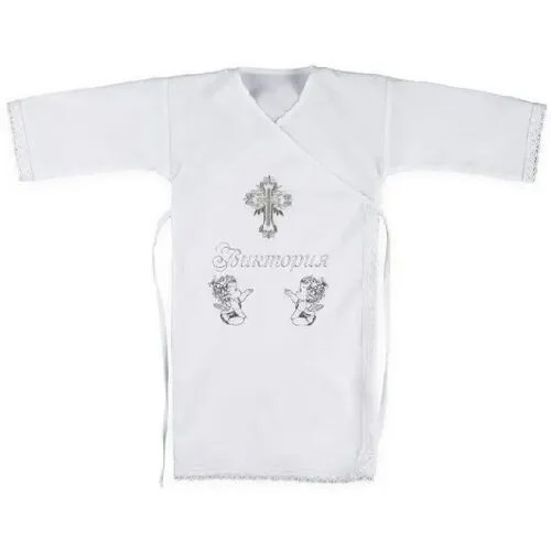 Крестильная рубашка  Тутси, размер 74, белый